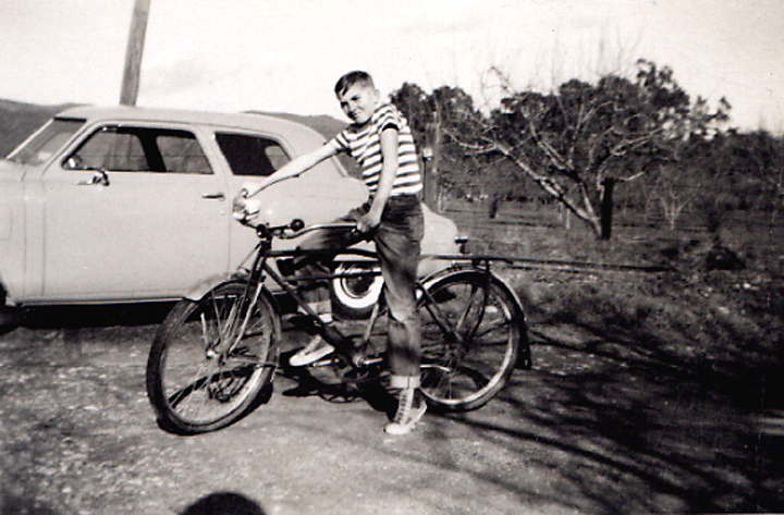 Ray on his bike