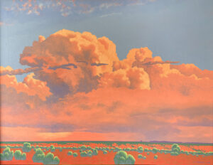 Evening Clous 3, oil, 36" x 28"